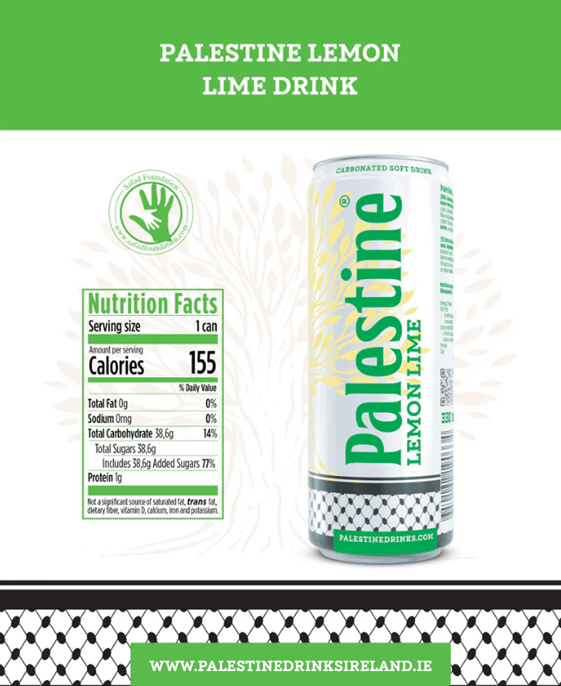 Palestine Lemon Lime 330ml