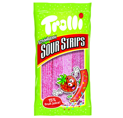 Trolli Strawberry Sour Strips 85g