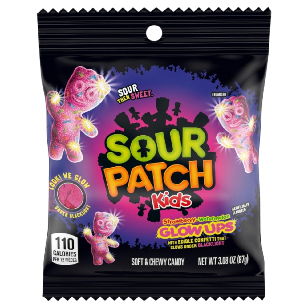 Sour Patch Kids Glow Ups Strawberry Watermelon 87g