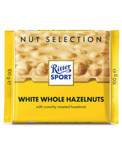 Ritter Sport White Whole Hazelnuts 100g