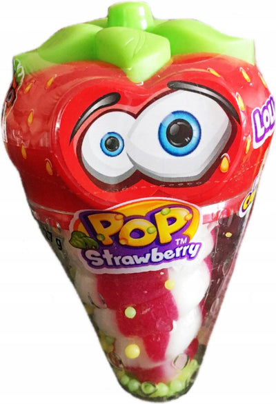Johny Bee Pop Strawberry Lollipop & Mini Candies 27g