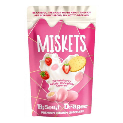 Miskets Strawberry White Chocolate 80g