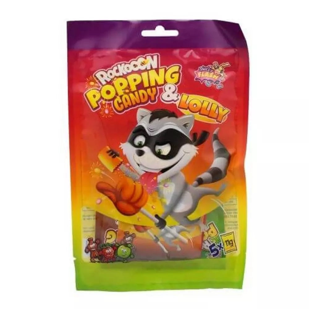 Rockooon Popping Candy & Lolly 55g