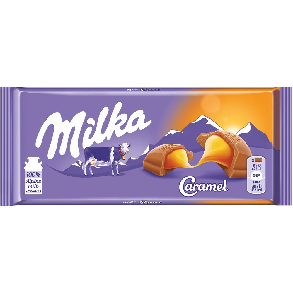 Milka Caramel Chocolate 100g