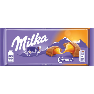 Milka Caramel Chocolate 100g