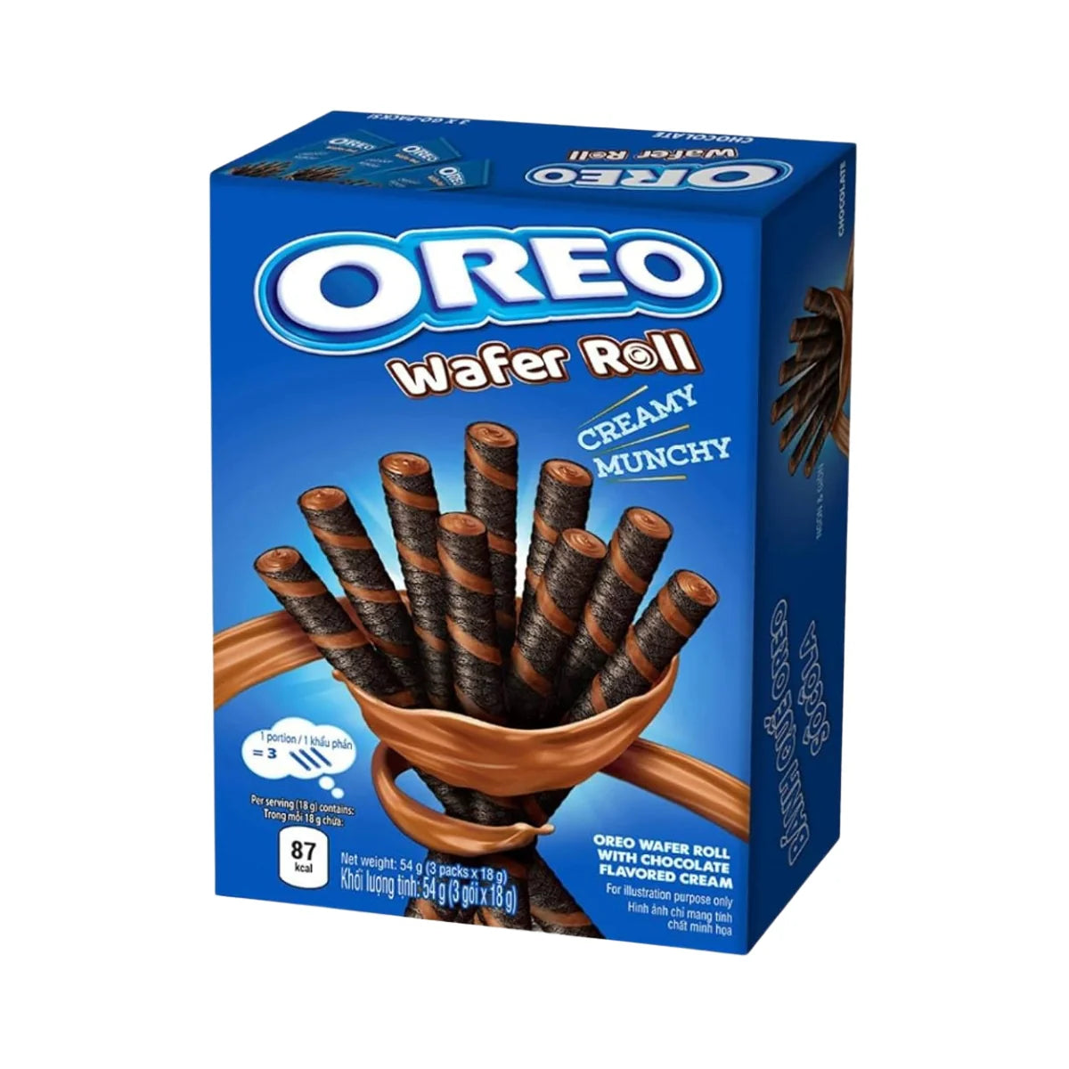 Oreo Wafer Rolls Chocolate 54g