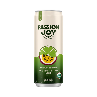 Passion Joy Passionfruit Lime Organic 355ml