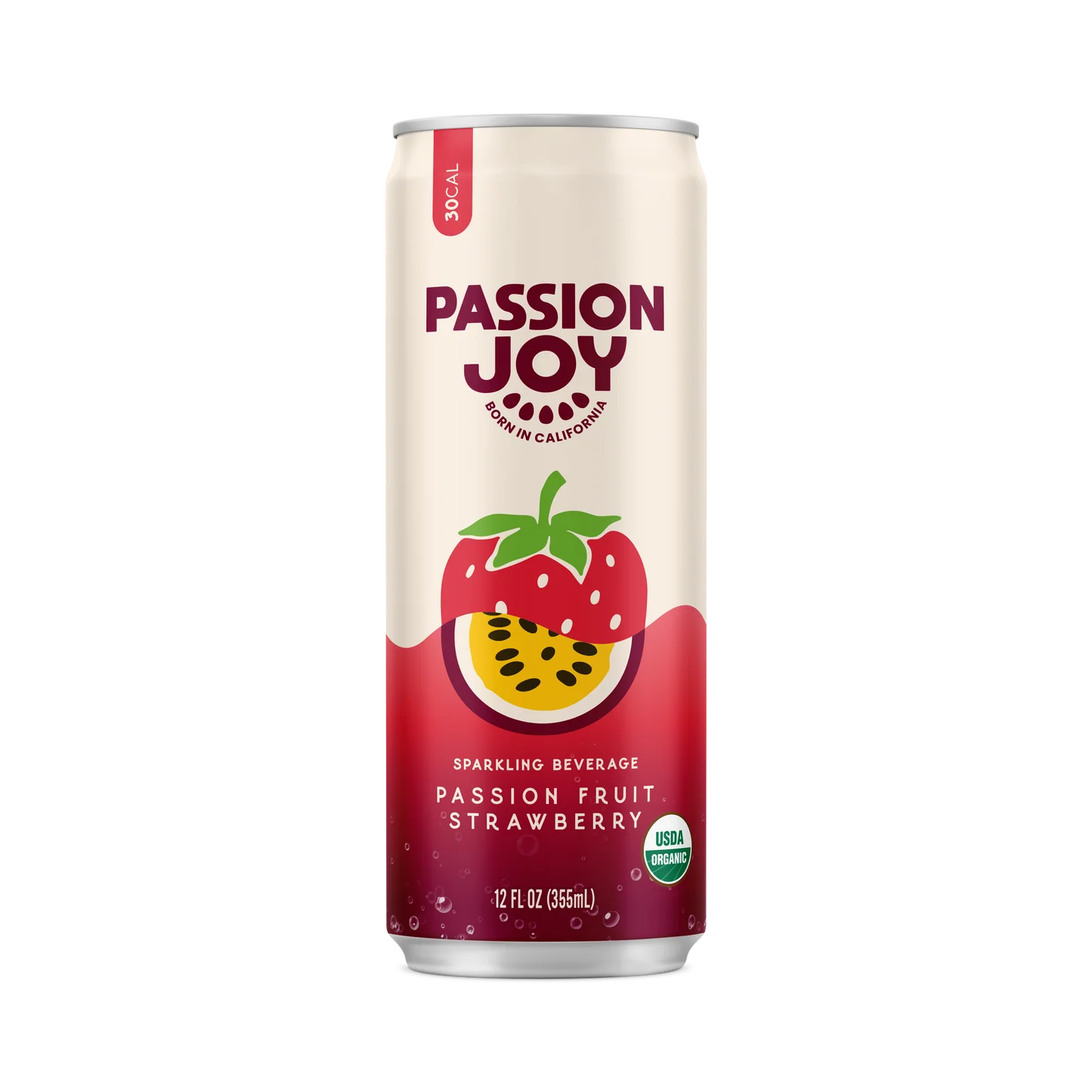 Passion Joy Passionfruit Strawberry Organic 355ml