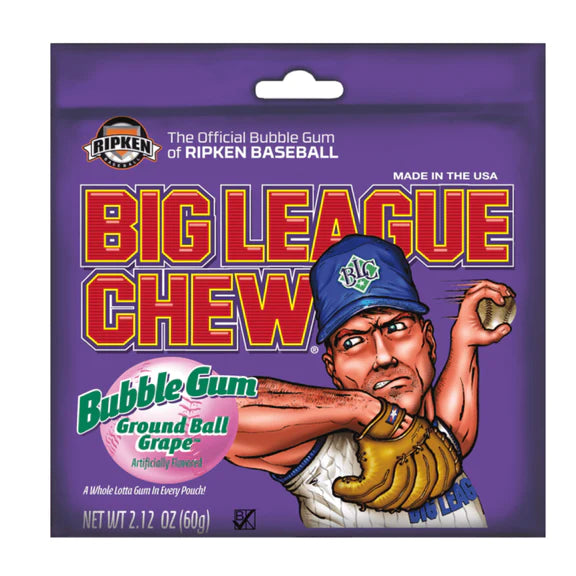 Big League Chew Bubble Gum - Grape