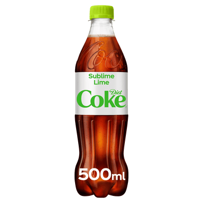 Diet Coke Lime Coca Cola Zero Sugar 500ml