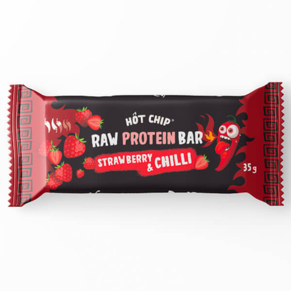 Hot Chip Protein Bar Strawberry & Chilli Datovare