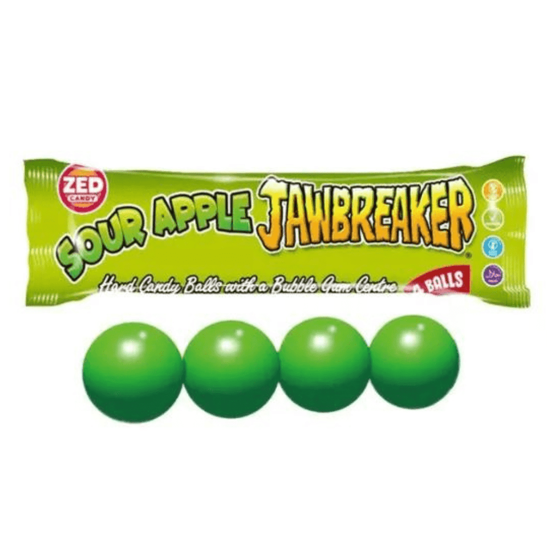 Jawbreaker Sour Apple 4-pk