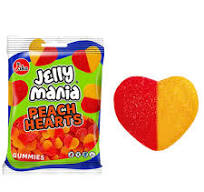 Jelly Mania Peach Hearts Halal 100g