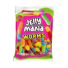 Jelly Mania Worms Halal 100g