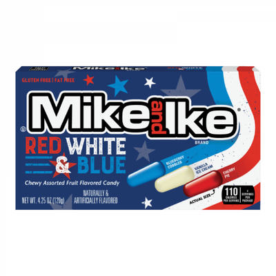 Mike and Ike Red White & Blue 120g