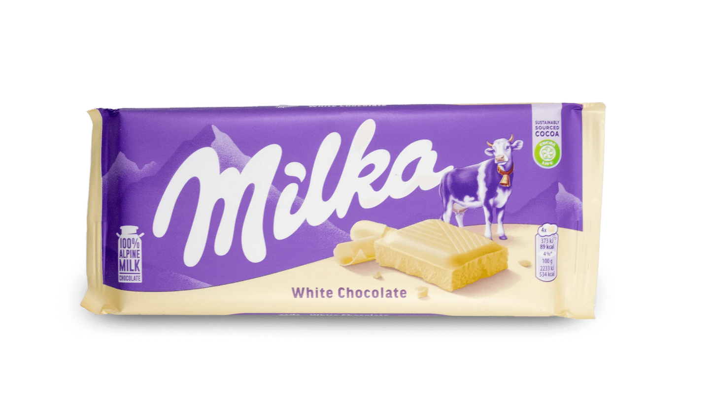 Milka White Chocolate 100g