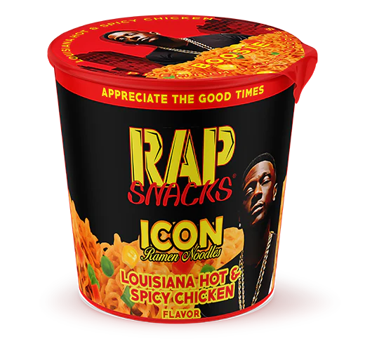 Rap Snacks Louisiana Hot&Spicy Chicken Icon Ramen Noodles 64g