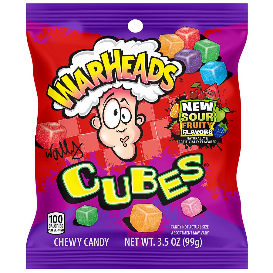 Warheads Extreme Sour Cubes 99g