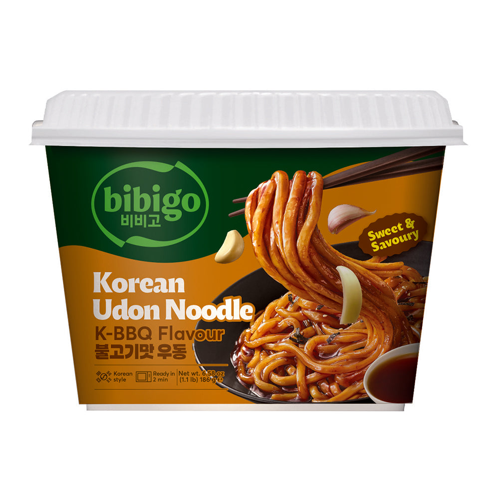 Bibigo Korean Style Udon Noodle Bbq 187g