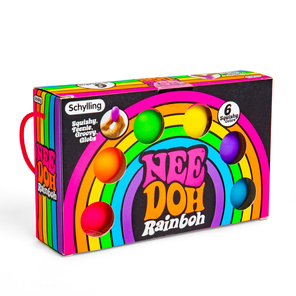 Needoh Rainbow Squishy Globs 6stk