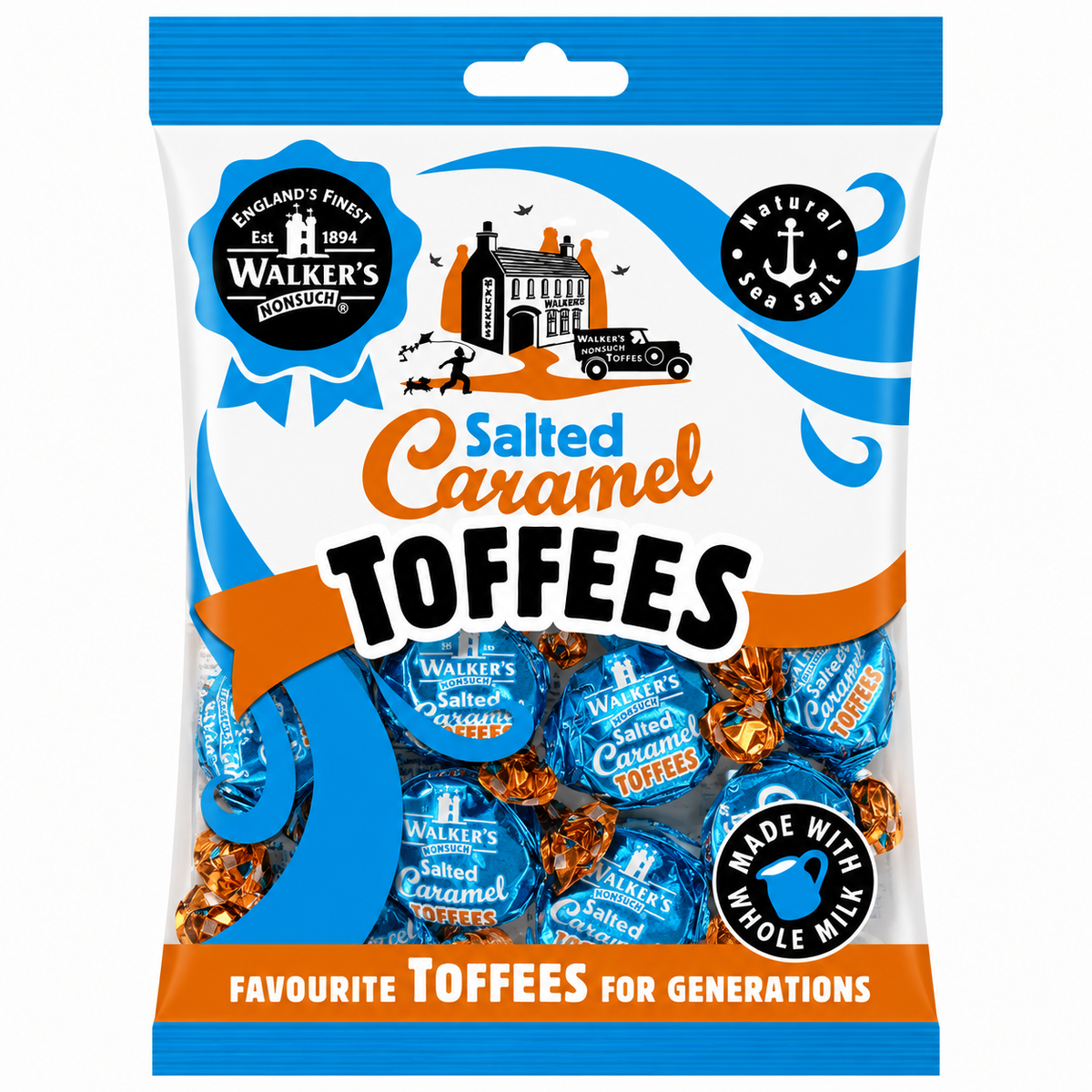 Walkers Salted Caramel Toffees 150g