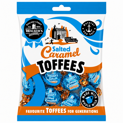 Walkers Salted Caramel Toffees 150g