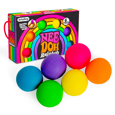 Needoh Rainbow Squishy Globs 6stk