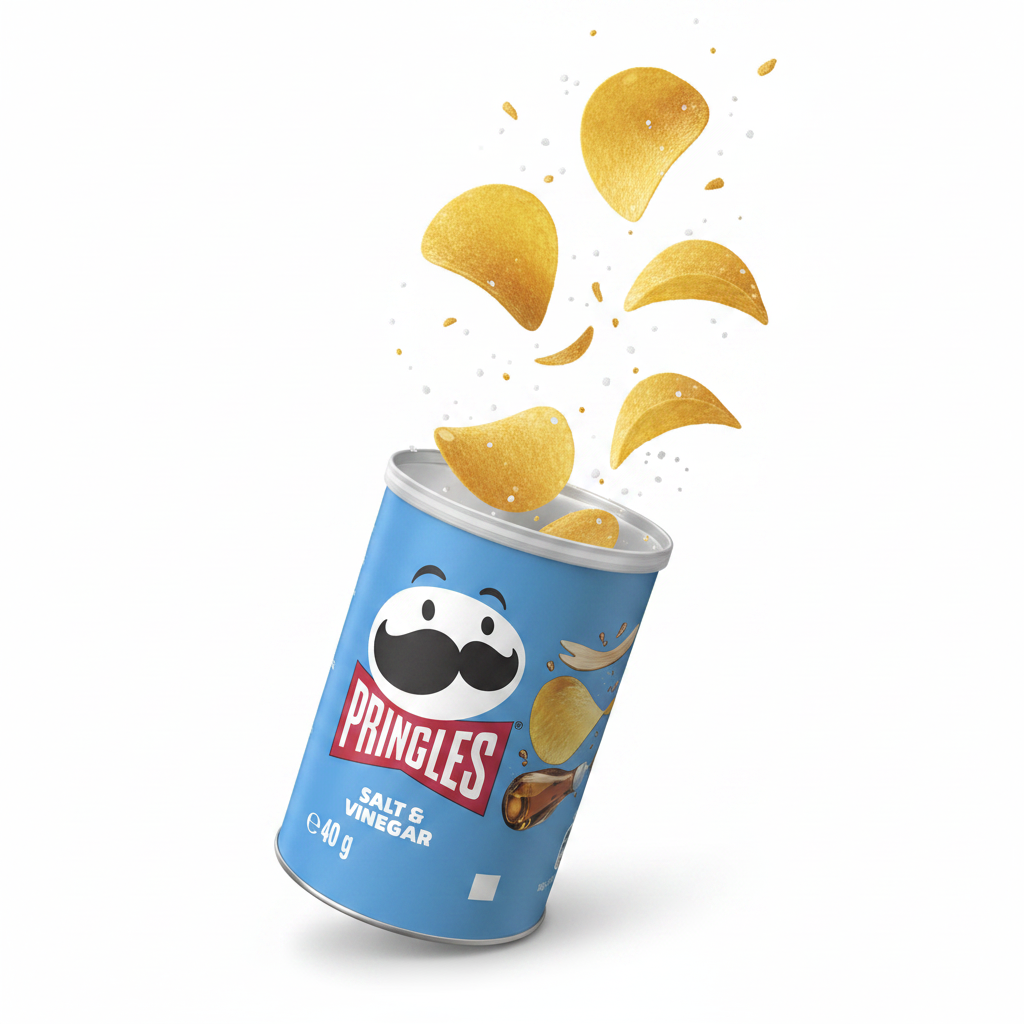 Pringles Tub Salt & Vinegar 40g