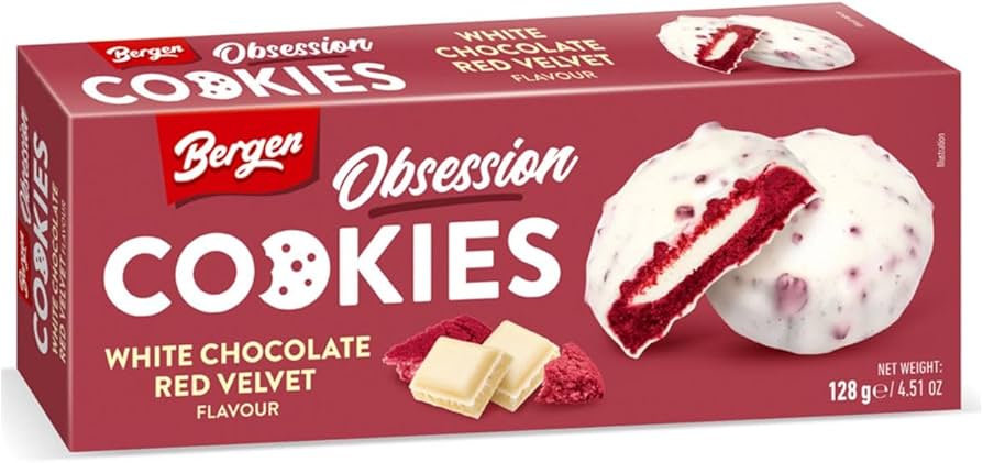 Bergen Obsession Red Velvet Cookies 128 g