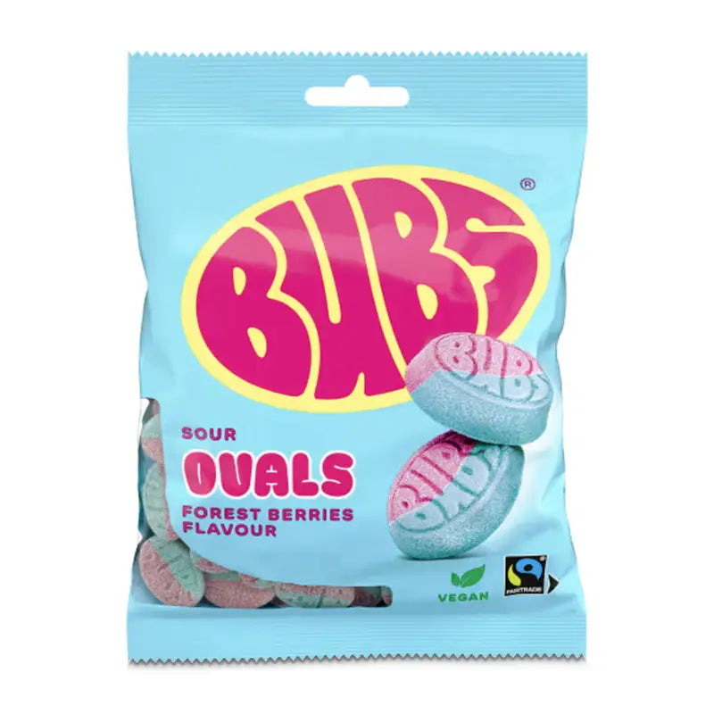 Bubs Sour Ovals Forrest Berries  90g