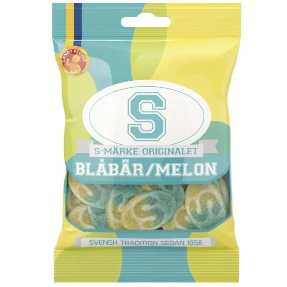 S-Märke Blåbær & Melon 70g