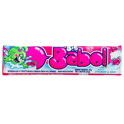 Big Babol Strawberry & Cream Gum 20g