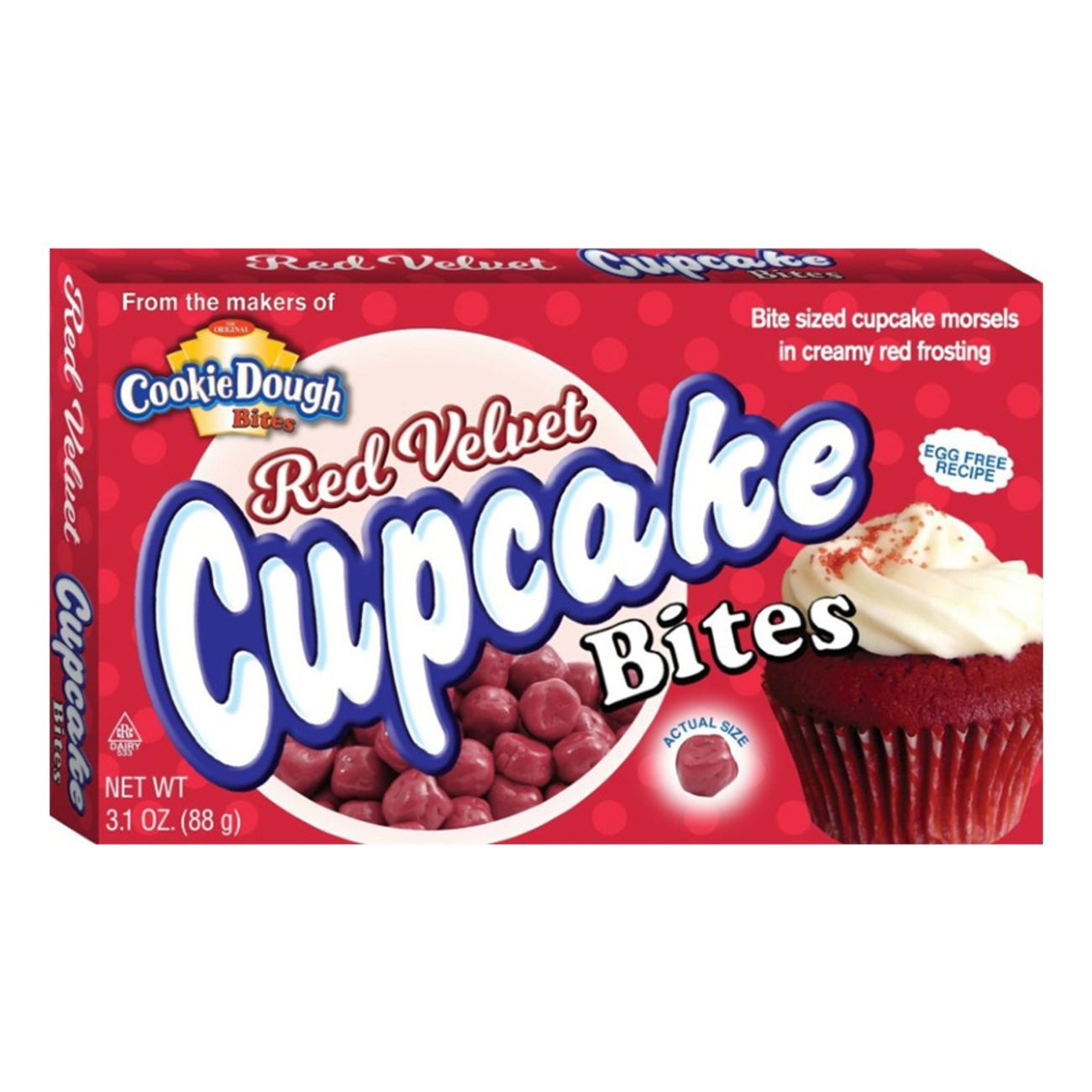 Red Velvet Cupcake Cookie Dough Bites 88g Datovare