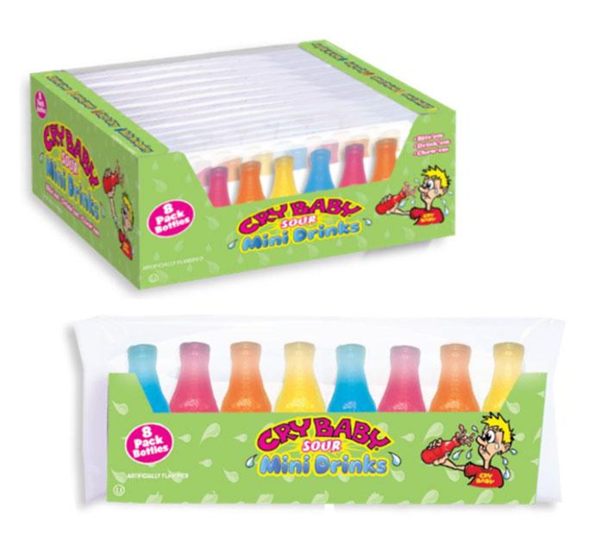 Cry Baby Sour Mini Wax Drinks 79g