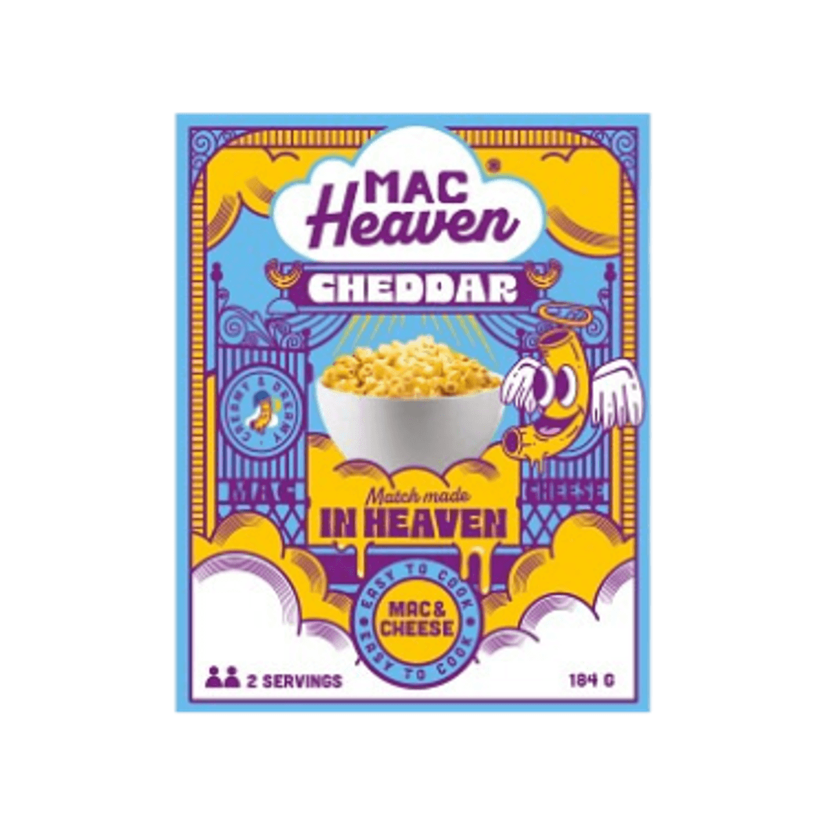 Mac Heaven Mac&Cheese Cheddar Flavor 184g