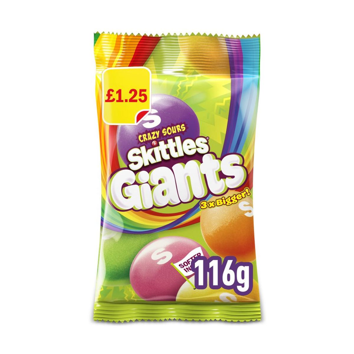 Skittles Giants Crazy Sour 116g