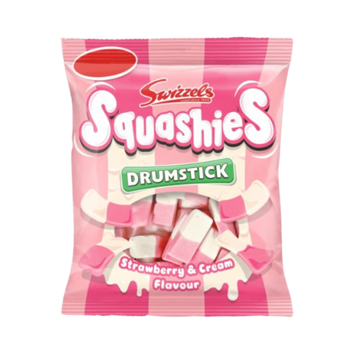 Squashies Drumstick Strawberry & Cream 120g