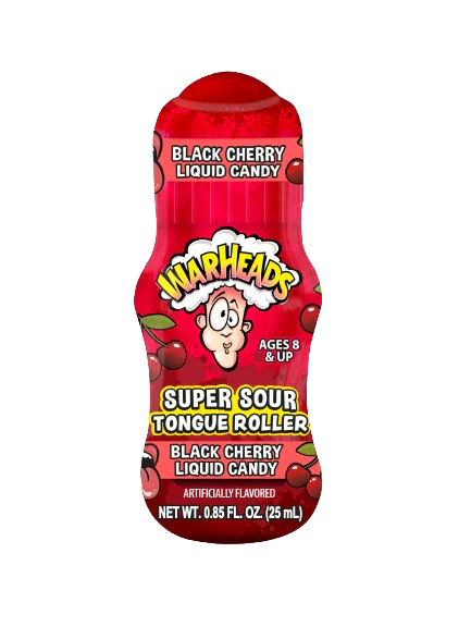 Warheads Super Sour Tongue Roller Black Cherry 25ml